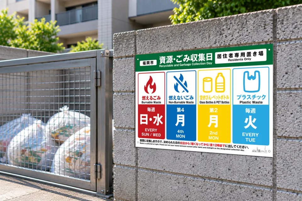 ゴミ出し日看板イメージ