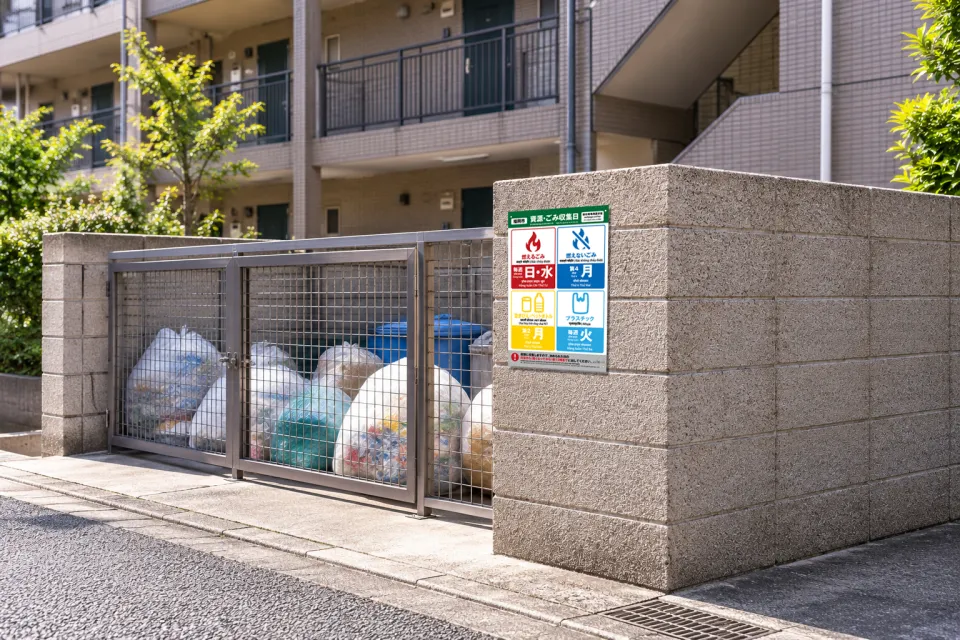 外国語ゴミ出し日看板イメージ